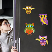 Load image into Gallery viewer, 6Pcs Acrylic Animals Diamond Painting Refrigerator Magnet for Fridge Whiteboards
