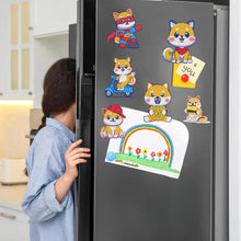 Load image into Gallery viewer, 6Pcs Acrylic Animals Diamond Painting Refrigerator Magnet for Fridge Whiteboards
