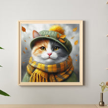 Load image into Gallery viewer, Diamond Painting - Full Round - Cat in the Hat (40*40CM)
