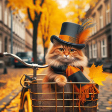 Load image into Gallery viewer, Diamond Painting - Full Round - Cat in the Hat (40*40CM)
