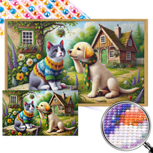 Load image into Gallery viewer, AB Diamond Painting - Full Round - Cats and dogs (45*75CM)
