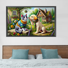 Load image into Gallery viewer, AB Diamond Painting - Full Round - Cats and dogs (45*75CM)
