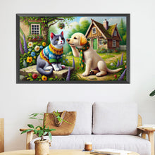 Load image into Gallery viewer, AB Diamond Painting - Full Round - Cats and dogs (45*75CM)
