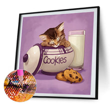 Load image into Gallery viewer, Diamond Painting - Full Round - Cat in a jar (30*30CM)
