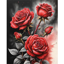Load image into Gallery viewer, Diamond Painting - Full Round - Red roses (40*50CM)

