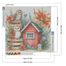 Load image into Gallery viewer, Diamond Painting - Full Round - Garden Owl (40*40CM)

