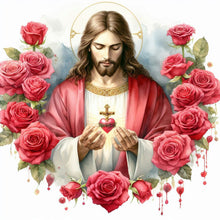 Load image into Gallery viewer, Diamond Painting - Full Round - Love red roses (40*40CM)
