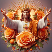 Load image into Gallery viewer, Diamond Painting - Full Round - Yellow rose Jesus (40*40CM)
