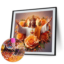 Load image into Gallery viewer, Diamond Painting - Full Round - Yellow rose Jesus (40*40CM)
