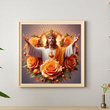Load image into Gallery viewer, Diamond Painting - Full Round - Yellow rose Jesus (40*40CM)
