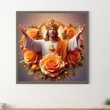 Load image into Gallery viewer, Diamond Painting - Full Round - Yellow rose Jesus (40*40CM)
