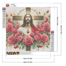 Load image into Gallery viewer, Diamond Painting - Full Round - Cross Jesus (40*40CM)
