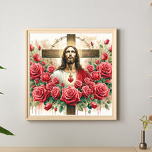 Load image into Gallery viewer, Diamond Painting - Full Round - Cross Jesus (40*40CM)

