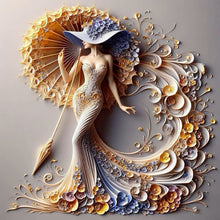 Load image into Gallery viewer, Diamond Painting - Full Round - Elegant girl (40*40CM)
