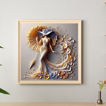 Load image into Gallery viewer, Diamond Painting - Full Round - Elegant girl (40*40CM)
