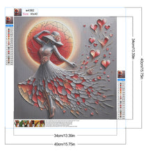 Load image into Gallery viewer, Diamond Painting - Full Round - Vintage girl (40*40CM)

