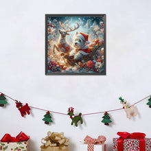 Load image into Gallery viewer, Diamond Painting - Full Round - Christmas Puppy (40*40CM)
