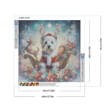 Load image into Gallery viewer, Diamond Painting - Full Round - Christmas Puppy (40*40CM)
