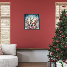 Load image into Gallery viewer, Diamond Painting - Full Round - Christmas Puppy (40*40CM)
