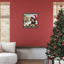 Load image into Gallery viewer, Diamond Painting - Full Round - Christmas Puppy (40*40CM)
