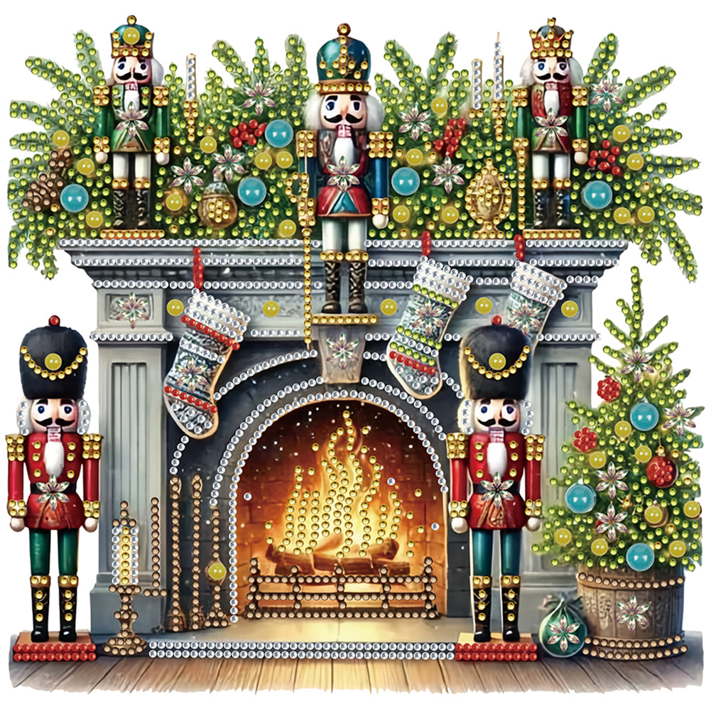Diamond Painting - Partial Special Shaped - Nutcracker (30*30CM)