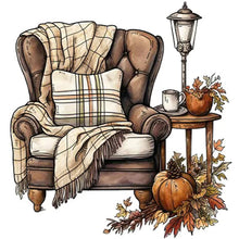 Load image into Gallery viewer, Diamond Painting - Full Round - Pumpkin sofa (30*30CM)
