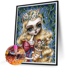 Load image into Gallery viewer, Diamond Painting - Full Round - Fox blonde girl (40*50CM)
