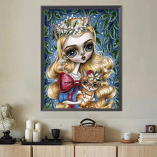 Load image into Gallery viewer, Diamond Painting - Full Round - Fox blonde girl (40*50CM)
