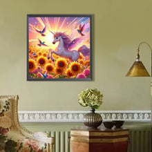 Load image into Gallery viewer, AB Diamond Painting - Full Round - Hummingbird and unicorn (40*40CM)
