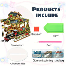 Load image into Gallery viewer, Acrylic Special Shape Christmas Cat Desktop Diamond Art Kits Bedroom Table Decor
