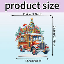 Load image into Gallery viewer, Acrylic Special Shape Christmas Cat Desktop Diamond Art Kits Bedroom Table Decor
