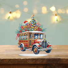 Load image into Gallery viewer, Acrylic Special Shape Christmas Cat Desktop Diamond Art Kits Bedroom Table Decor
