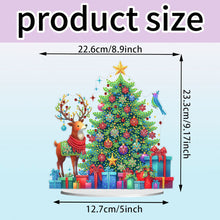 Load image into Gallery viewer, Acrylic Special Shape Christmas Cat Desktop Diamond Art Kits Bedroom Table Decor
