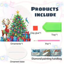 Load image into Gallery viewer, Acrylic Special Shape Christmas Cat Desktop Diamond Art Kits Bedroom Table Decor
