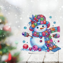 Load image into Gallery viewer, Acrylic Special Shape Christmas Cat Desktop Diamond Art Kits Bedroom Table Decor
