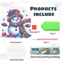 Load image into Gallery viewer, Acrylic Special Shape Christmas Cat Desktop Diamond Art Kits Bedroom Table Decor
