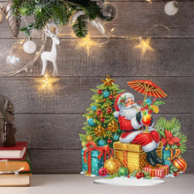 Load image into Gallery viewer, Acrylic Special Shape Christmas Cat Desktop Diamond Art Kits Bedroom Table Decor
