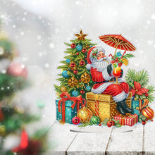 Load image into Gallery viewer, Acrylic Special Shape Christmas Cat Desktop Diamond Art Kits Bedroom Table Decor
