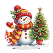 Load image into Gallery viewer, Acrylic Special Shape Christmas Cat Desktop Diamond Art Kits Bedroom Table Decor
