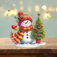 Load image into Gallery viewer, Acrylic Special Shape Christmas Cat Desktop Diamond Art Kits Bedroom Table Decor
