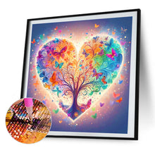 Load image into Gallery viewer, AB Diamond Painting - Full Round - Butterfly love tree (40*40CM)
