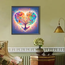 Load image into Gallery viewer, AB Diamond Painting - Full Round - Butterfly love tree (40*40CM)
