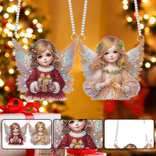Load image into Gallery viewer, 2pcs Christmas Angel Diamond Art Hanging Pendant Diamond Painting Home Decor
