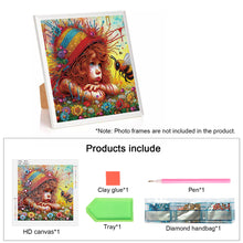 Load image into Gallery viewer, Diamond Painting - Partial Special Shaped - Cute little girl (30*30CM)
