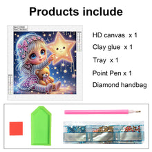 Load image into Gallery viewer, Diamond Painting - Partial Special Shaped - Cute little girl (30*30CM)
