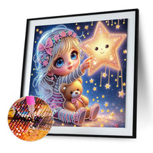 Load image into Gallery viewer, Diamond Painting - Partial Special Shaped - Cute little girl (30*30CM)
