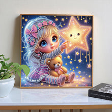Load image into Gallery viewer, Diamond Painting - Partial Special Shaped - Cute little girl (30*30CM)
