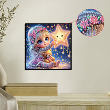 Load image into Gallery viewer, Diamond Painting - Partial Special Shaped - Cute little girl (30*30CM)
