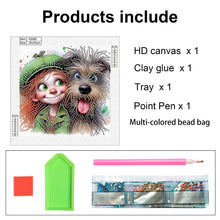 Load image into Gallery viewer, Diamond Painting - Partial Special Shaped - Cute little girl (30*30CM)
