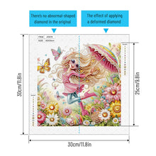 Load image into Gallery viewer, Diamond Painting - Partial Special Shaped - Cute little girl (30*30CM)
